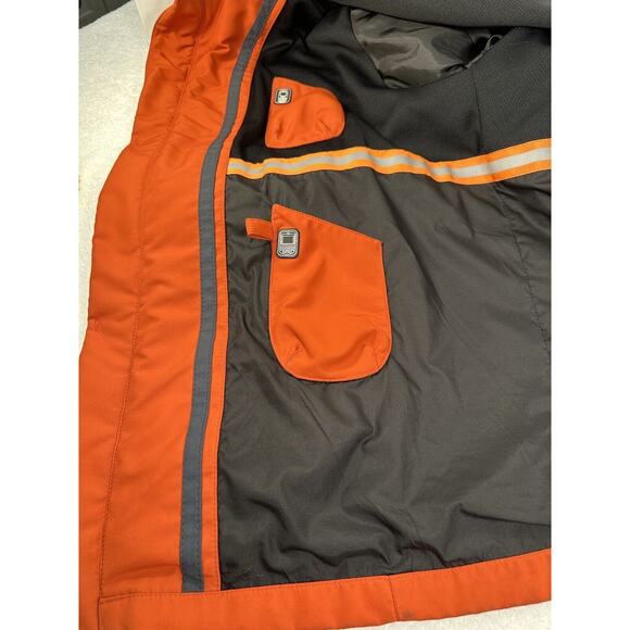 Johnston & Murphy Men's Jacket Size L Rust Orange Soft Shell - Picture 15 of 16